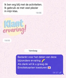 Ervaring van een leerkracht met de activiteiten