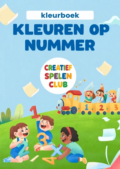 Kleurboek Kleuren op nummer van de Creatief Spelen Club