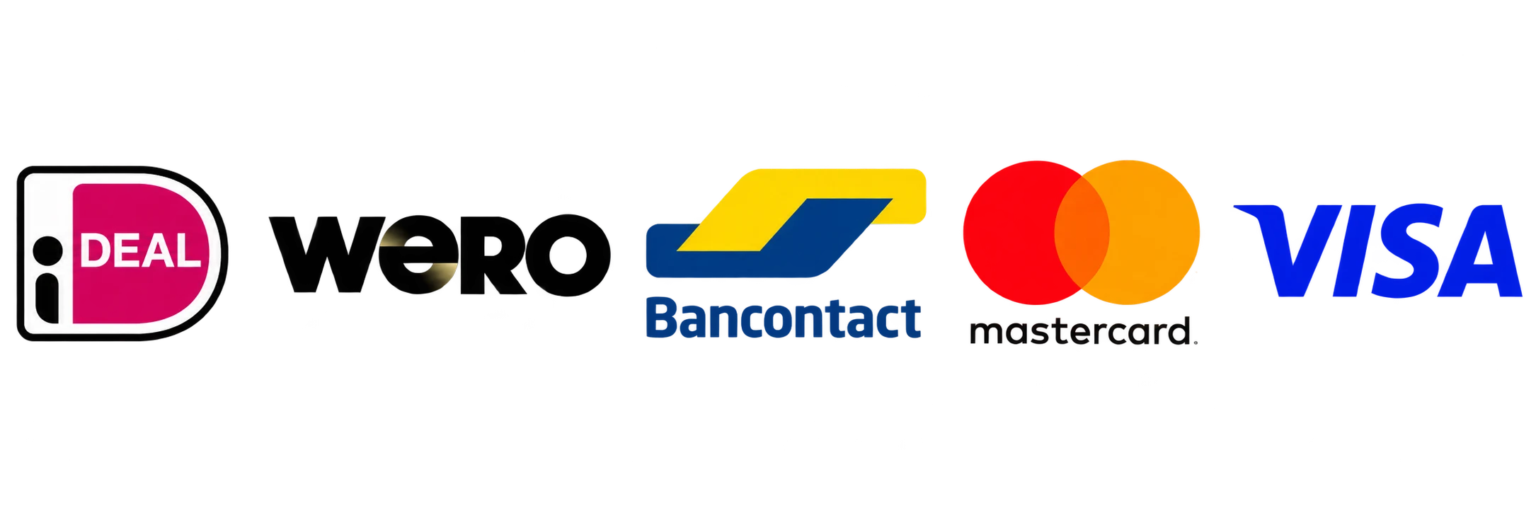 iDEAL, Wero, Bancontact, Mastercard en Visa